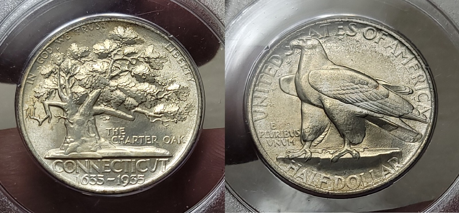 1935 50C Connecticut MS65 PCGS