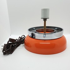 Orange Powder Coated Lamp Display Base w/ Mou...