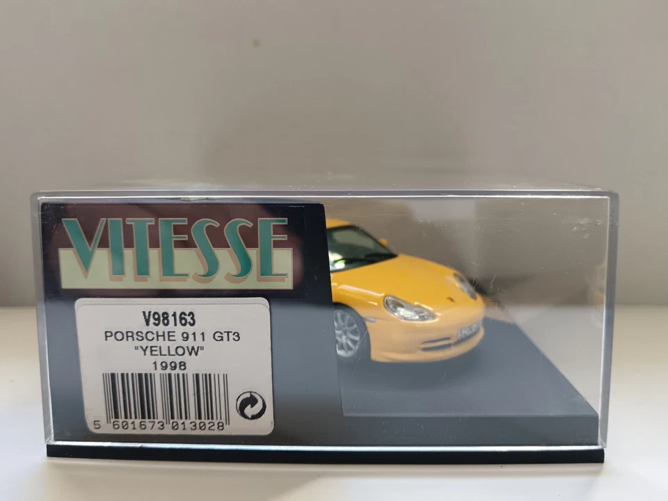 Porsche 911 GT3 Jaune 1998 Vitesse 1/43 - Photo 2/4
