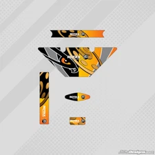 INTREPID MICRO EUOROPEAN STYLE ROTAX RADIATOR STICKER KIT - KARTING