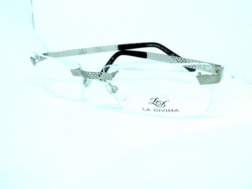 montatura per occhiali da vista made in italy a giorno donna leggera  argento | eBay
