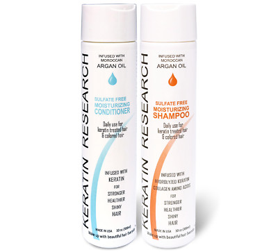 Argan Oil Infused Sulfate Free Shampoo and Conditioner for Keratin Colored Hair