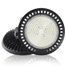 2 Pack 150W 200W 240W LED UFO High Bay Light Fixture Workshop Warehouse Lamp DLC