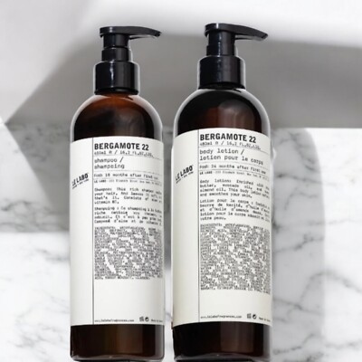 Le Labo Bergamote 22 Shampoo & Body Lotion Jumbo Size 16.2fl