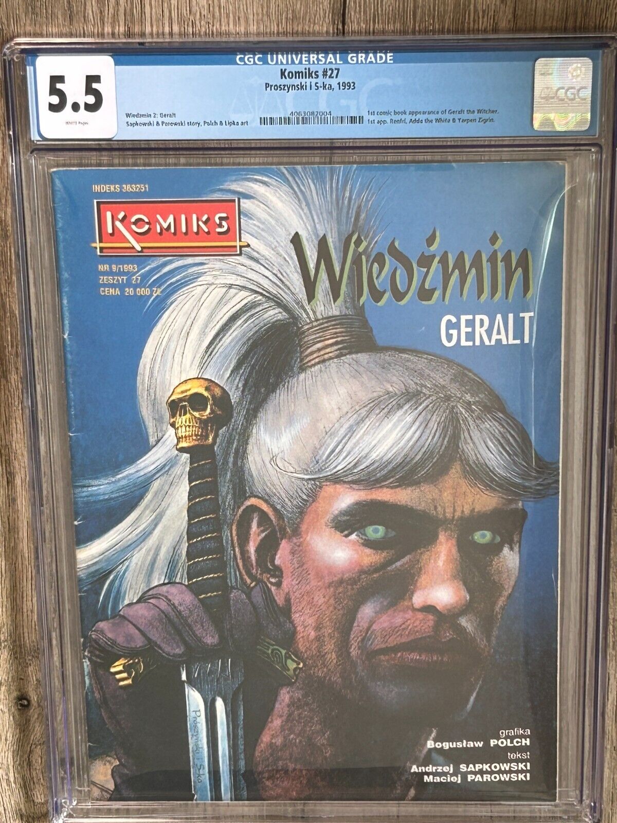 Komiks #27 (1993) CGC 5.5 1st appearance of Geralt The Witcher in Comics Polish