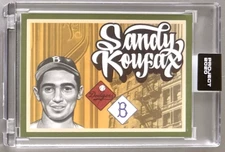 TOPPS PROJECT 2020 #298 SANDY KOUFAX HOF by MR CARTOON 1955 DODGERS * FREE SHIP