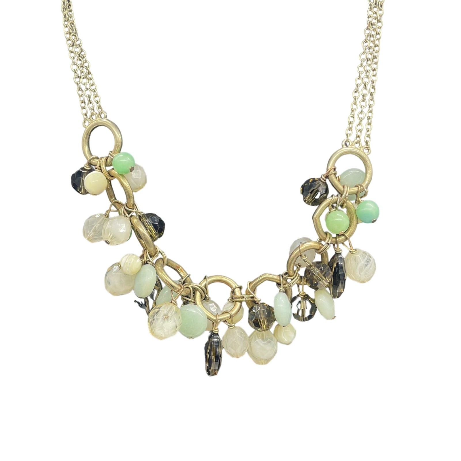 Talbots Multicolor Glass Beaded Statement Choker … - image 2
