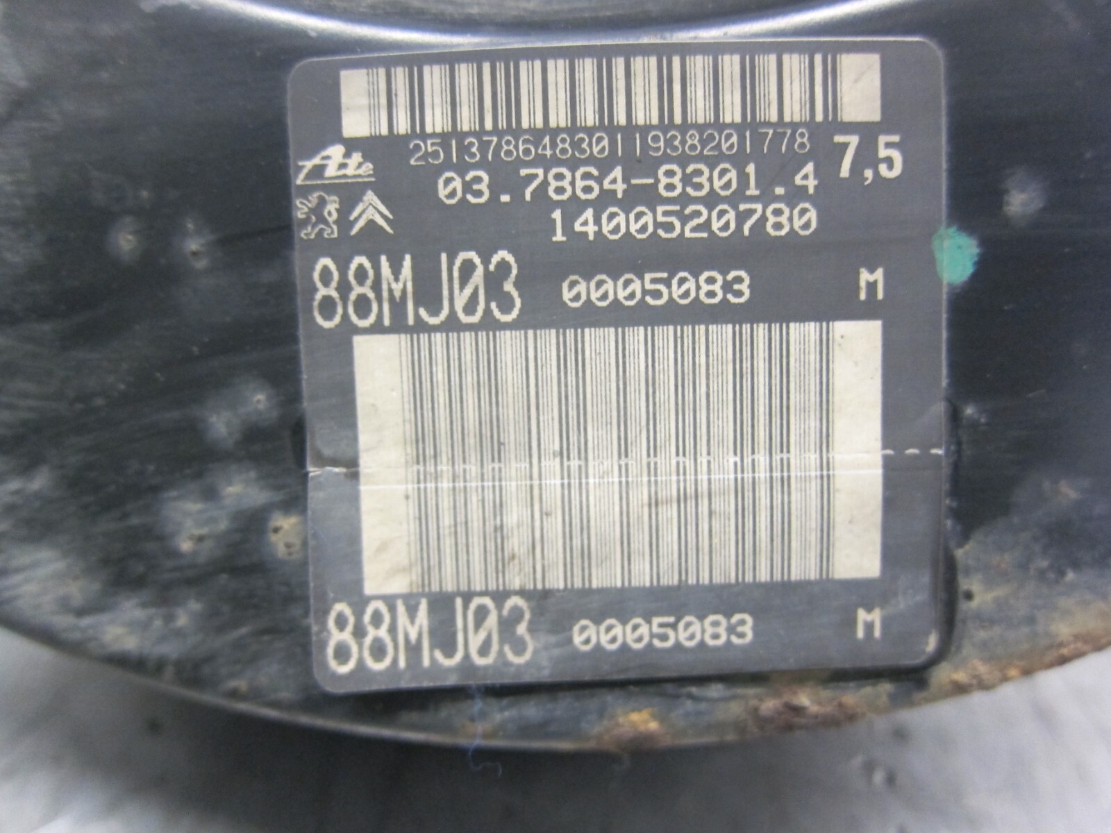 2007-2016 Mk2 Peugeot Expert Brake Master Cylinder Servo  