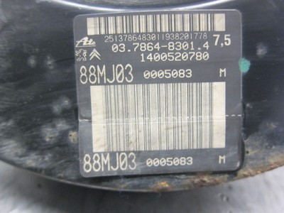 2007-2016 Mk2 Peugeot Expert Brake Master Cylinder Servo  