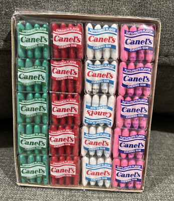 Canel's Chewing Gum Chiclets 20 Pack Tray Old Fashion Nostalgia