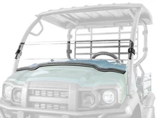SuperATV Clear Polycarbonate Half Windshield for Kawasaki Mule SX (2017+)