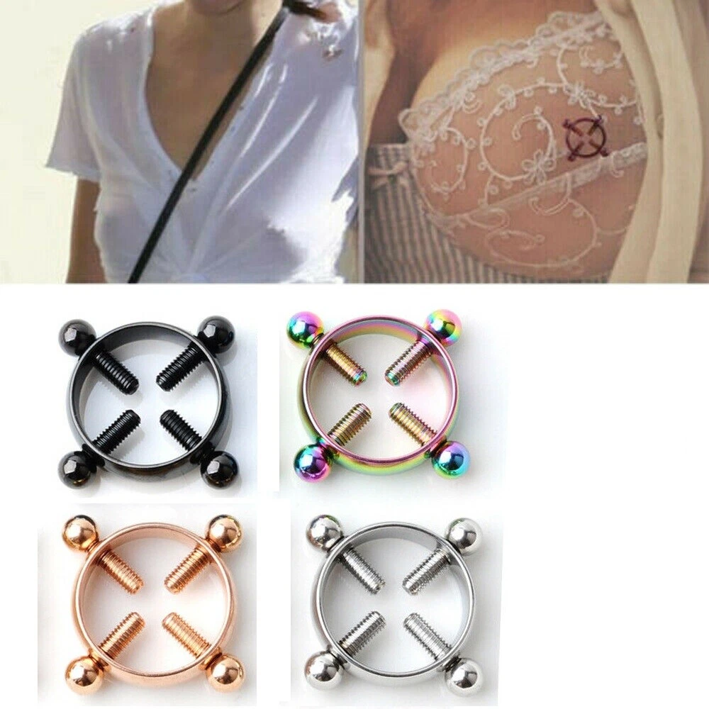 Screw sale nipple rings