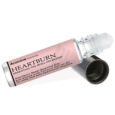 Aromine Heartburn Essential Oil Roll On, Pre-Diluted 10ml