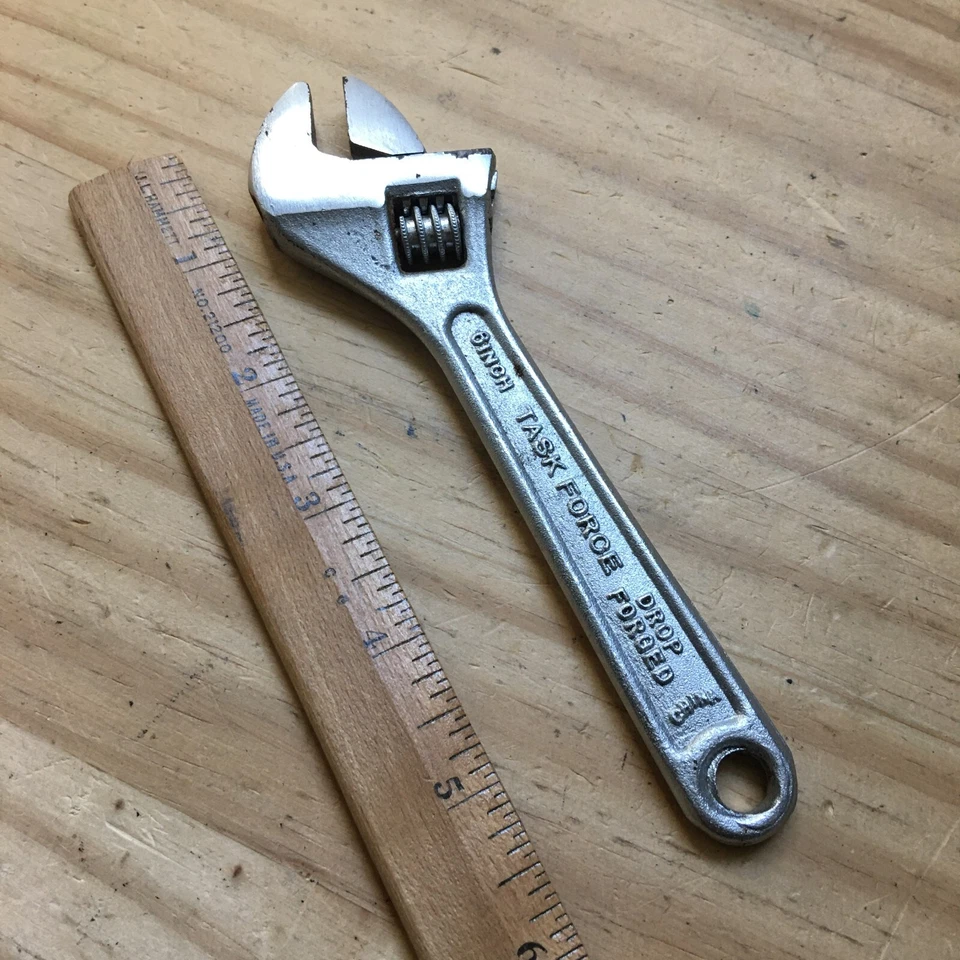Vintage Drop Forged Task Force 6" - 150mm Adjustable Wrench - Image 2 of 3