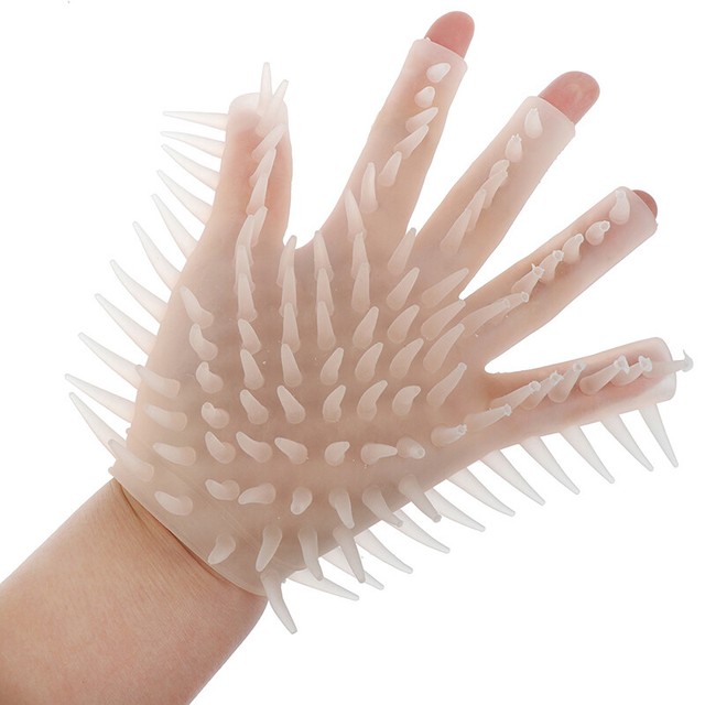 Spiky Glove Kids Adult Soft Stretchy Tactile Sensory Toy Autism
