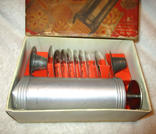 Vintage~Nutbrown~Cookie & Biscuit Maker~Cookie Press~Mid-Century~Made in England - Picture 3 of 20
