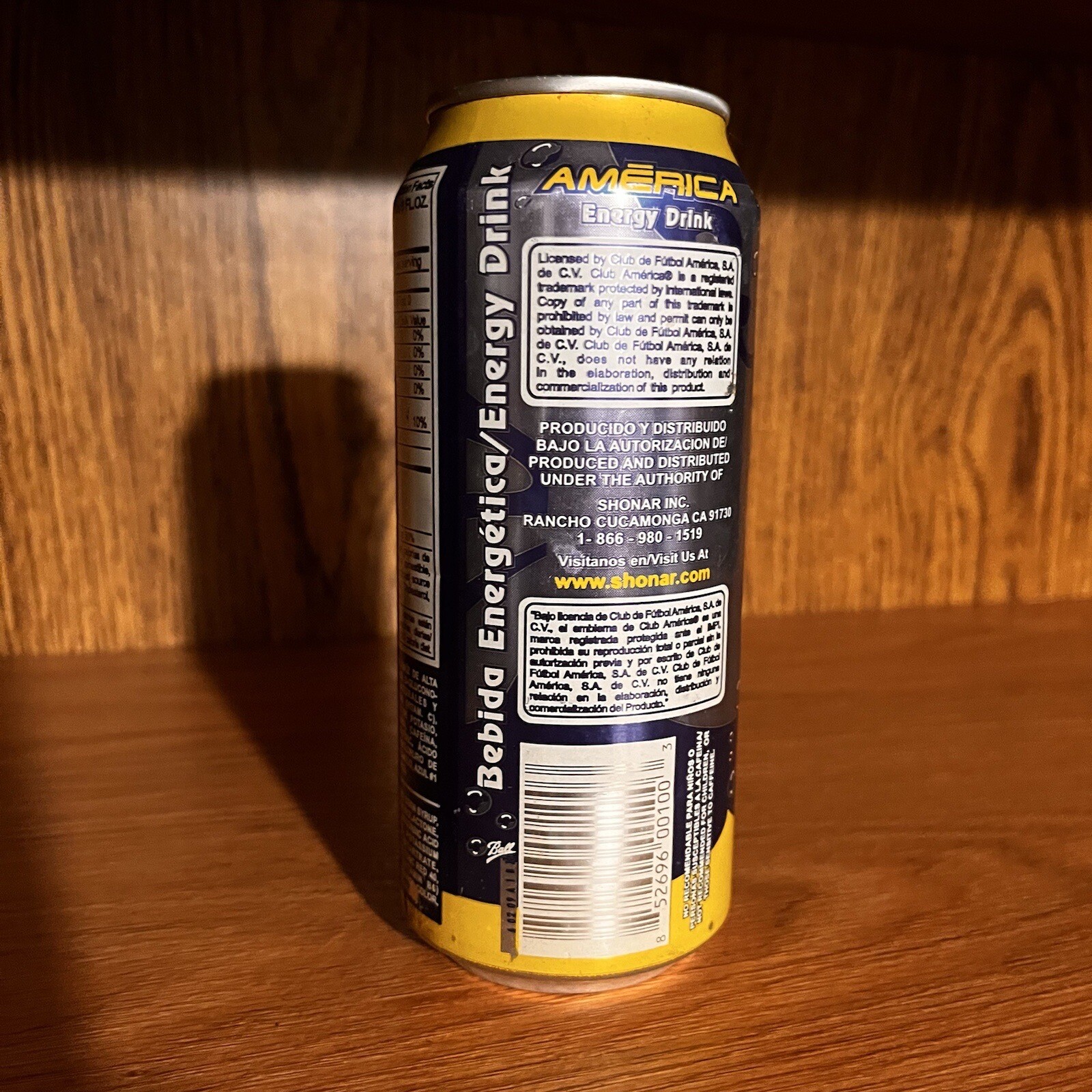 Aguilas Del America Energy Drink Soda Can Mexico Mexican Soccer Team