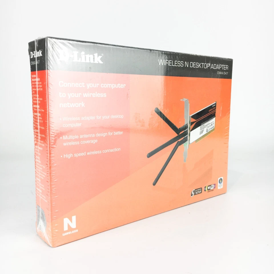 D-Link Wireless N PCI Adapter DWA-547 - High Speed Wireless Connection - Image 3 of 4