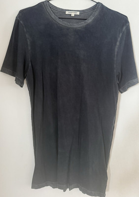 Cotton Citizen Herren T-Shirt, Anthrazit Baumwolle Jersey Rundhals Kurzarm Gr. S