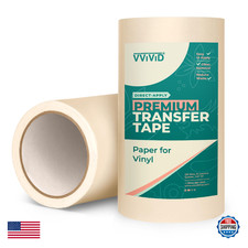 VViViD Premium Direct-Apply Medium Tack Transfer Tape for Crafting Vinyl, 12  x