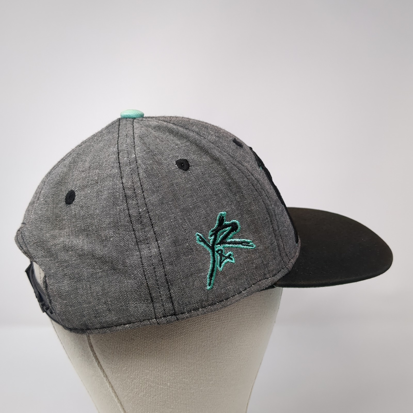 Reckless Snapback Cap Gray One Size Adjustable Em… - image 5