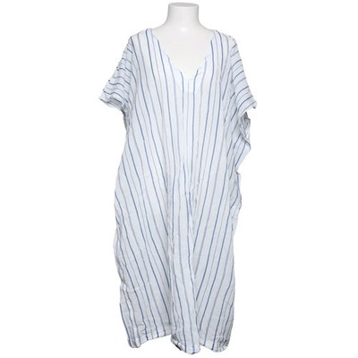 Hampton Republic 27, Kleid, Größe: L, Weiß/Blau, Baumwolle, Streifen, Damen #YiT