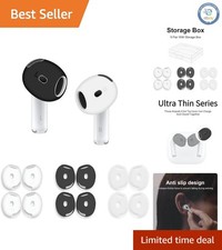 6 Pairs Ultra-Thin Silicone Ear Covers for AirPods 4 - Sporty Grip Comfort