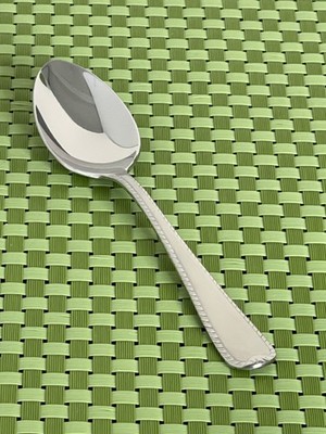 Gorham RIBBON EDGE FROSTED Stainless Teaspoon 18/8 Korea Flatware - 6 1/8''