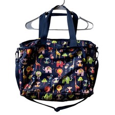 Lesportsac 142 Ryan Baby Zoo Cute Diaper Bag with Changing Pad Large Size