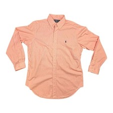 Ralph Lauren Oxford Shirt Men 16 32/33 Preppy Stripe Classic Fit Button Down