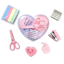 6 Pack Mini Office Supply Kits School Supplies – Includes Heart