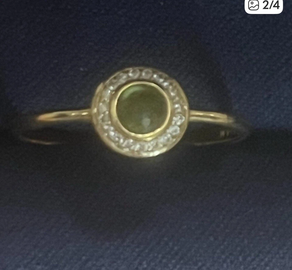 Delicado anillo Ippolita Lollipop oro 18k período diamantes talla 7 Foto 2 de 4