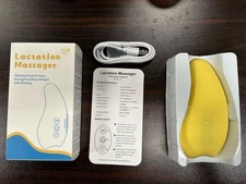 1-Warming Lactation Massager 2-in-1 Soft Breast Massager For Breastfeeding QEXT