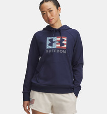 NWT WOMEN'S UNDER ARMOUR UA FREEDOM RIVAL HOODIE.SMALL.BRAND NEW FOR 2025.BL