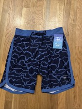 Men's Blue Wave Swim Trunks