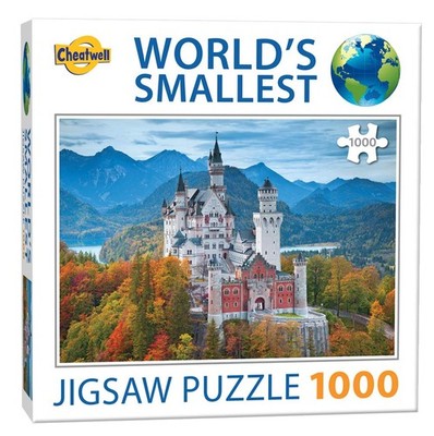 Cheatwell Games 13930 World's Smallest 1000 Piece Jigsaw Puzzle Neuschwanstein C