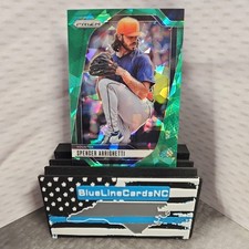 2025 Panini Prizm Green Ice Prizm Spencer Arrighetti #20 Houston Astros RC