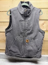 Carhartt Sandstone Sherpa-Lined Vest Gravel V33 GVL Men s Medium