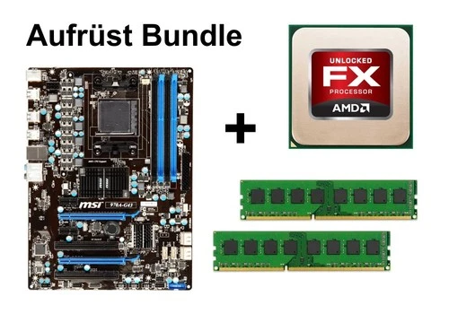 Aufrüst Bundle - MSI 970A-G43 + AMD FX-4100 + 16GB RAM #96659