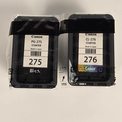 Canon PG‑275 & CL‑276 STARTER Ink Cartridges – Black + Color – New