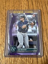 2022 Bowman - Cal Raleigh #49 Purple Pattern Border /199 (RC)