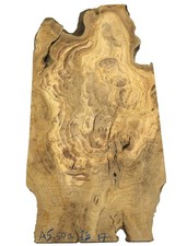 1x Oliven Wurzelholz Brett Olivenholz 50x12-26cm x 17mm #A5