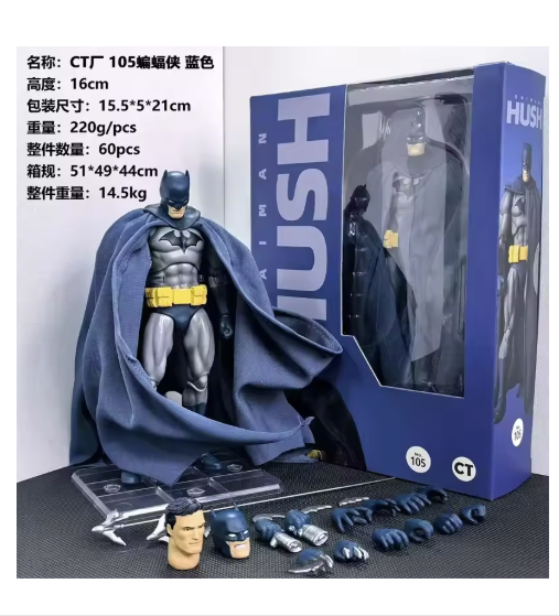 Batman Hush Blue Version Action Figure Mafex Style | eBay