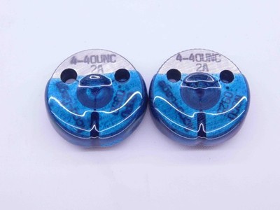 4 40 UNC 2A THREAD RING GAGES #4 .112 .1120 GO NO GO P.D.'S = .0950 & .0925