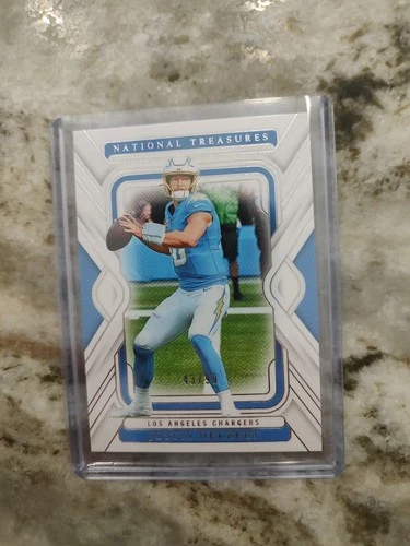 Justin Herbert 2024 Panini National Treasures /99 #55 Los Angeles Chargers