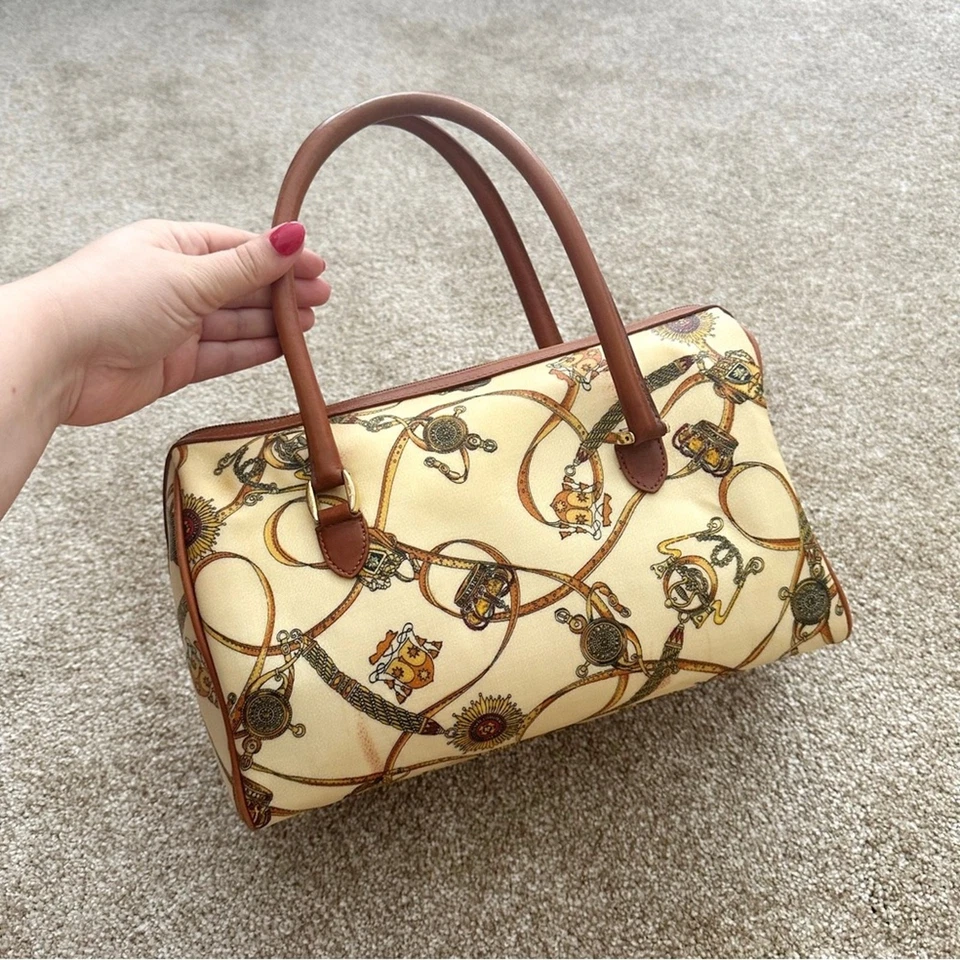 Bolso de mano Mark Cross vintage ecuestre de cuero preppy Foto 3 de 4