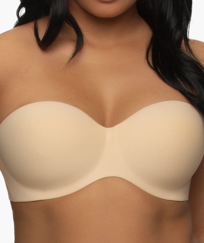 FELINA 6202 Nude Bare Hint of Skin Seamless Underwire Strapless CONTOUR Bra 32B