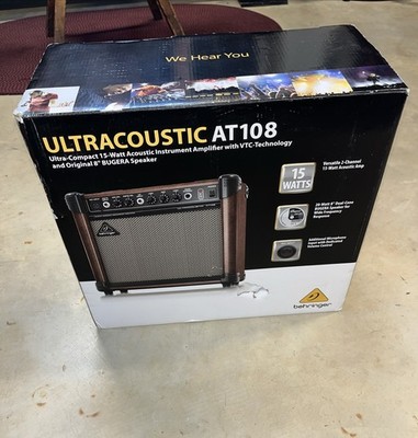 Behringer Ultracoustic AT108 15 watt Guitar Amp With Original Box