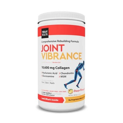 Vibrant Health Joint Vibrance 10,600 mg Collagen, Orange Pineapple 13.7 oz