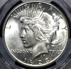 1923 S PEACE DOLLAR  PCGS MS 63 ORIGINAL SMOOTH WELL STRUCK SURFACES IN FROSTED